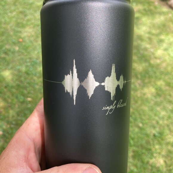 Simply Blessed Soundwave 22oz Water Bottle - Picture 3 of 12